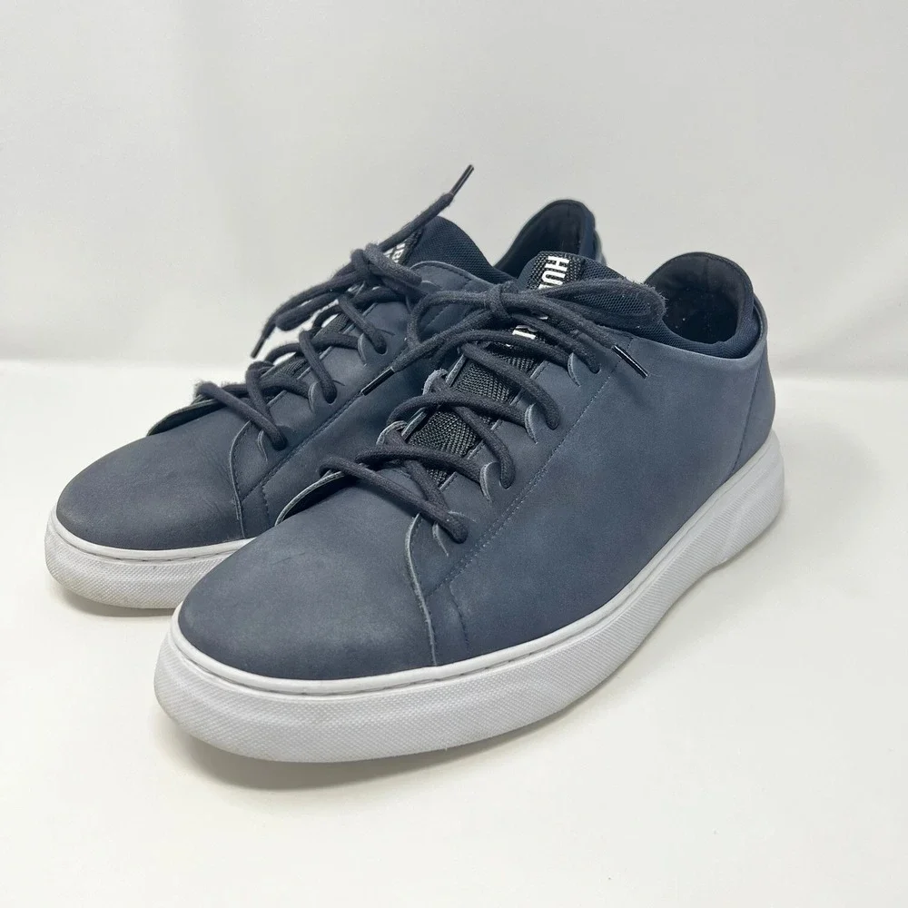 Men's Samuel Hubbard‎ Flight Sneaker 10.5 Low-Top Dark Navy Real Leather Shoes